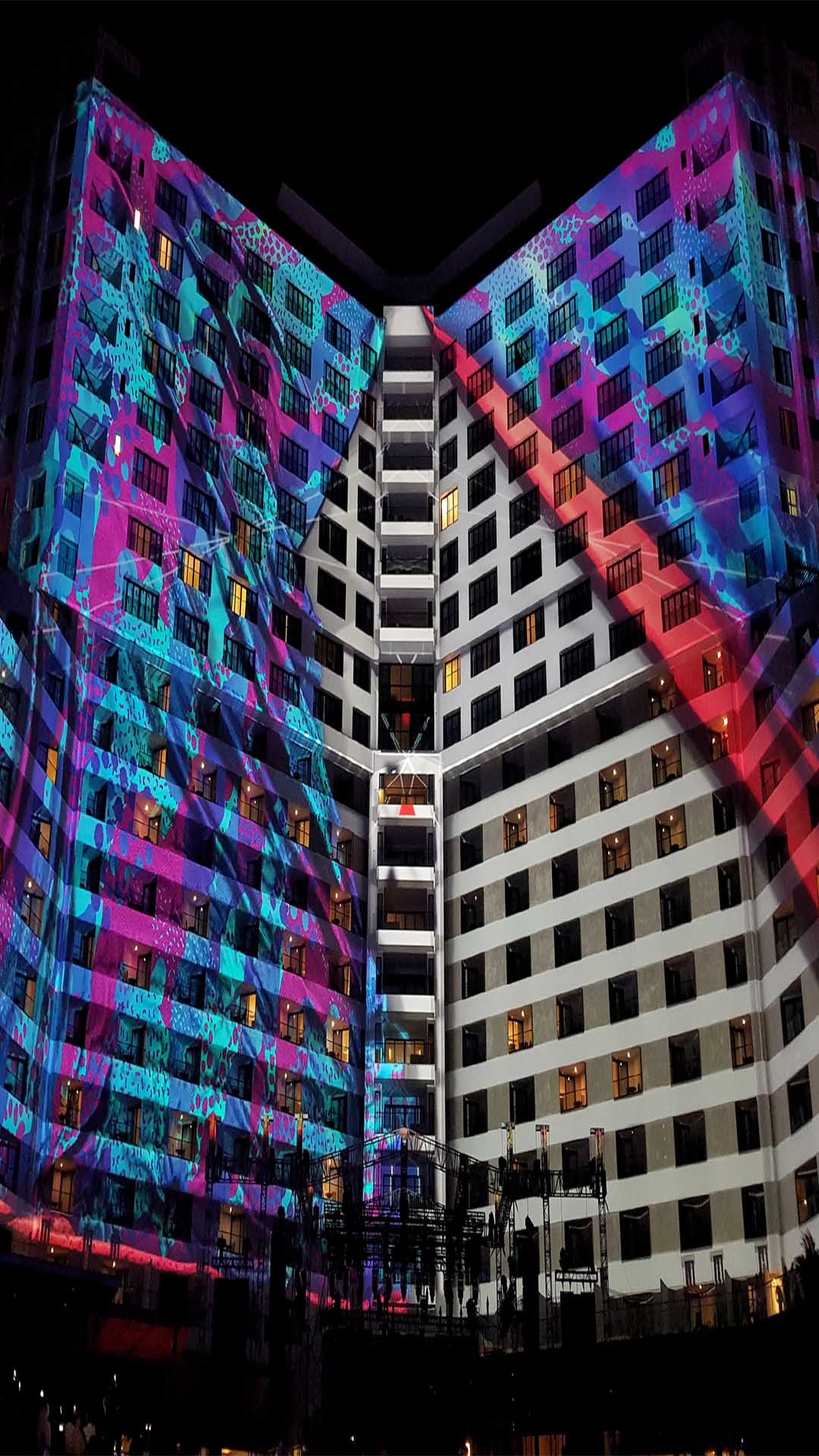 3D 楼体灯光秀