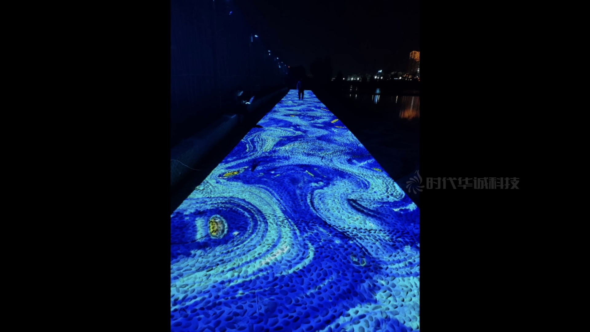 贵州杉木河夜漂景区互动投影