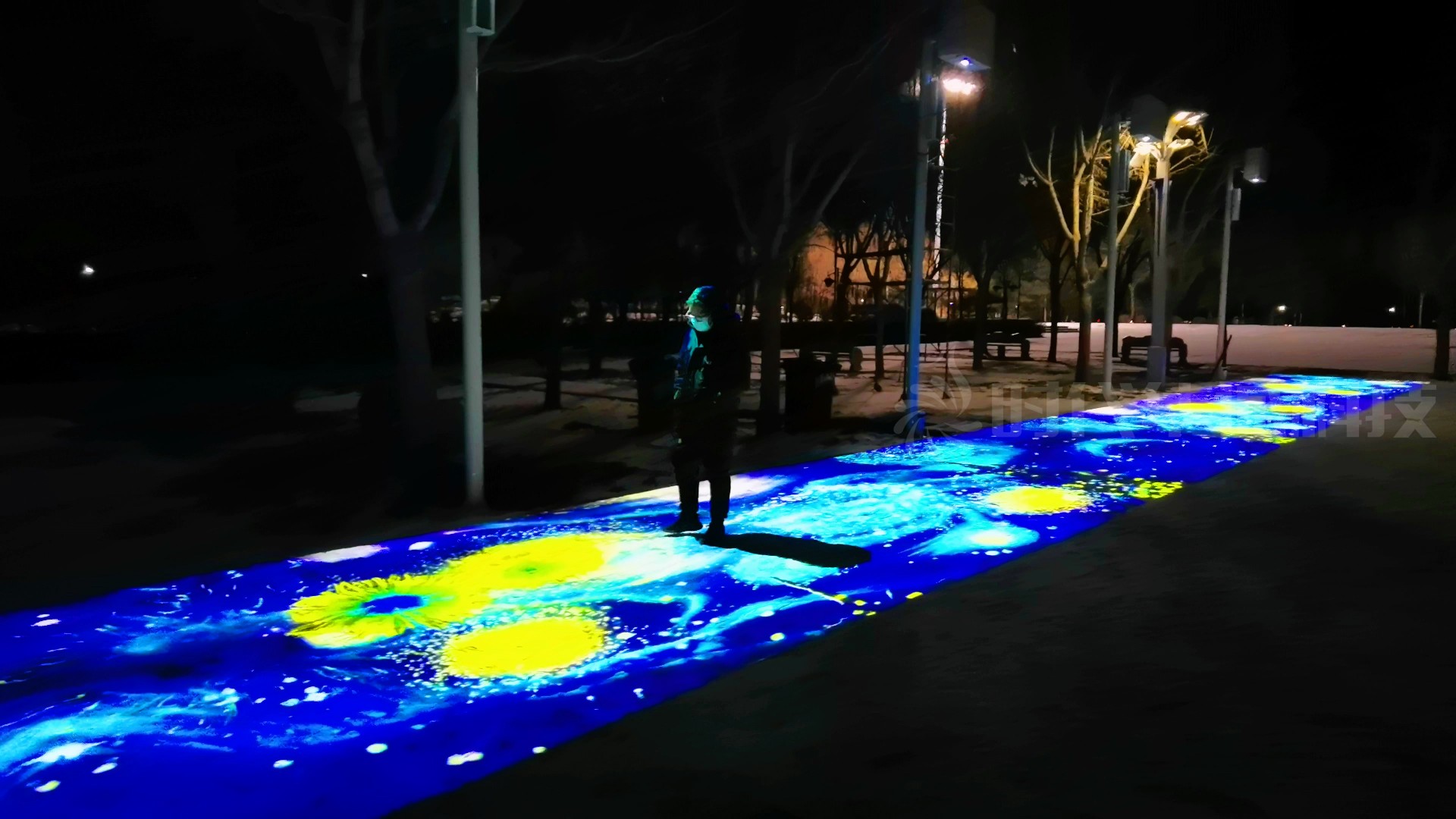 通辽森林公园地面互动投影及主门3DMAPPING投影秀